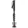 Manfrotto XPRO Monopod+ MVMXPROC5 Kohlefaser 5-Sektionen Video-Einbeinstativ mit FLUIDTECH-Basis