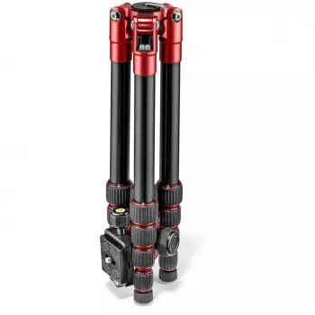 Manfrotto Element Traveller 5-Section Aluminium Stativ mit Kugelkopf, Rot