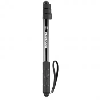 Manfrotto MPOLEVR Aluminium-Verlängerungsstange für 360°- und Action-Kameras, 4 Segmente, 66-200 cm, Schwarz