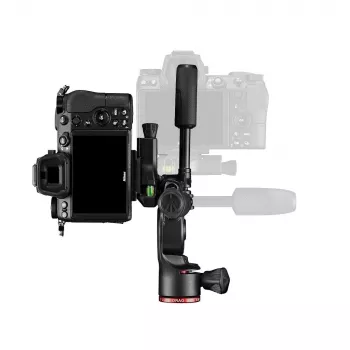 Manfrotto MH01HY-3W 3-Wege-Hybrid-Stativkopf, Technopolymer, 6kg Nutzlast, Arca-Swiss-Schnellverschluss, Schwarz