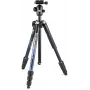 Manfrotto MKELMII4BL-BH Element MII 4-Section Aluminum Tripod with Ball Head, Blue