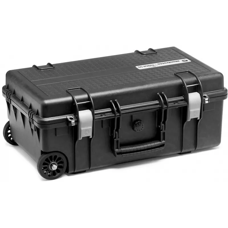Manfrotto Pro Light Reloader Tough H-55 Hartschalenkoffer für Kameraausrüstung, IP67 wasserdicht & staubdicht, TSA-Schloss, Handgepäckgröße, Schwarz