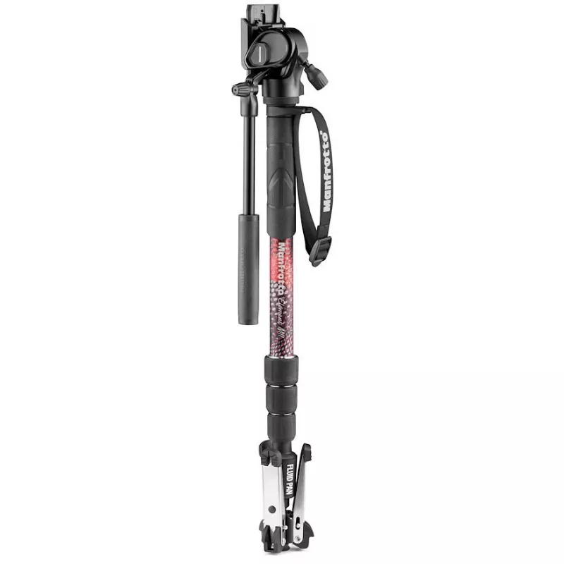 Manfrotto Element MII Video-Einbeinstativ mit 400 Series Fluidkopf, Aluminium (MVMELMIIA4LIVE)