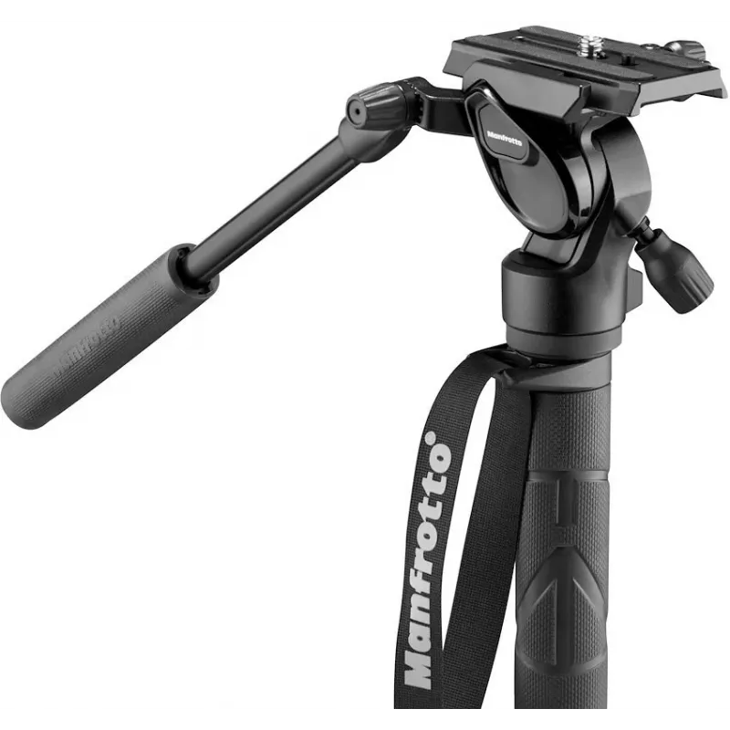 Manfrotto Element MII Video-Einbeinstativ mit 400 Series Fluidkopf, Aluminium (MVMELMIIA4LIVE)