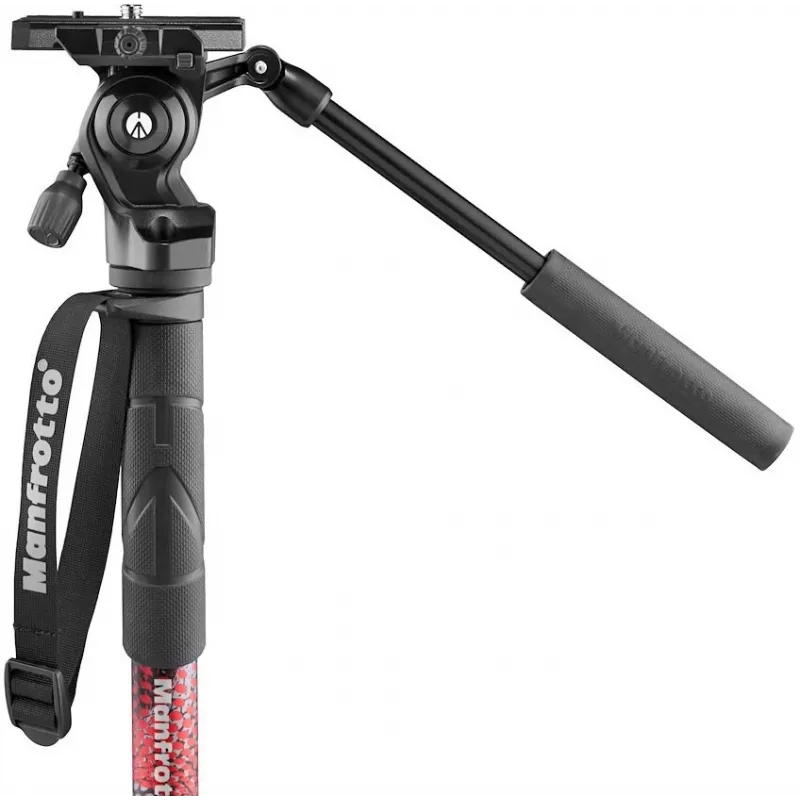 Manfrotto Element MII Video-Einbeinstativ mit 400 Series Fluidkopf, Aluminium (MVMELMIIA4LIVE)