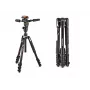 Manfrotto MKBFRLA-3W Befree 3-Way Live Aluminium-Stativ mit Fluidkopf, Schwarz