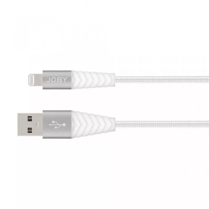 JOBY Lade- und Synchronisierungskabel Lightning, 1,2 m, Weiß (JB01812-BWW)