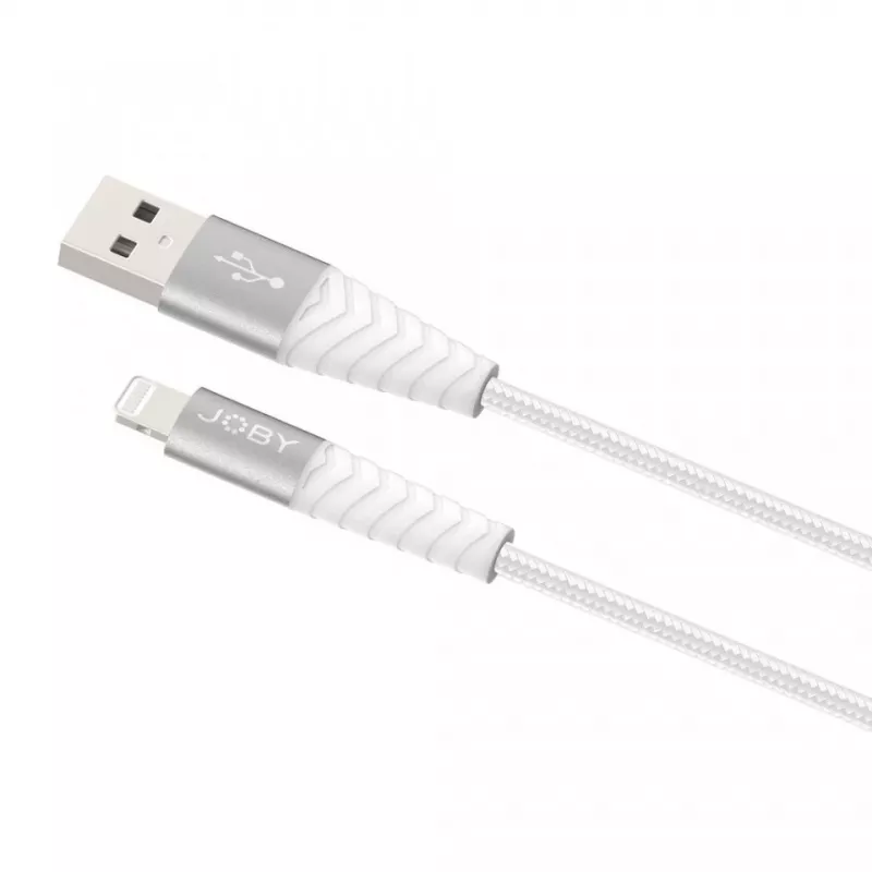 JOBY Lade- und Synchronisierungskabel Lightning, 1,2 m, Weiß (JB01812-BWW)