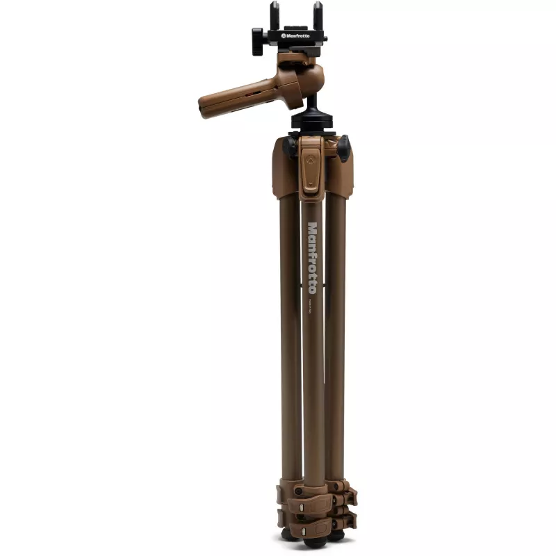 Manfrotto ALPHA S.H.O.T. Grip PRO Kit, Aluminium-Stativ mit Griffkopf, 8 kg (MK-R03-SD)