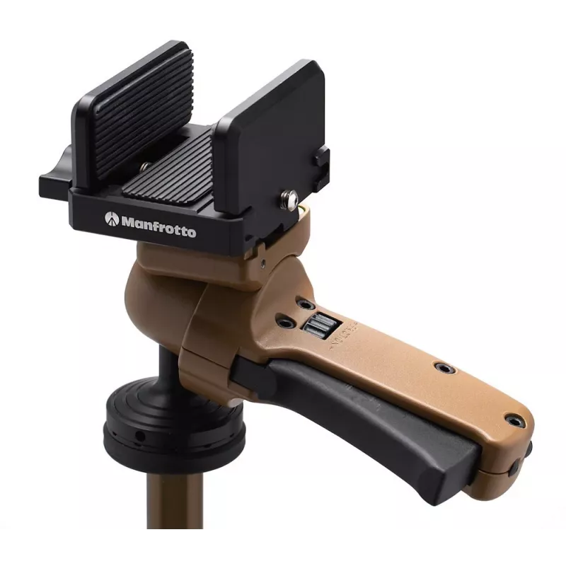 Manfrotto ALPHA S.H.O.T. Grip PRO Kit, Aluminium-Stativ mit Griffkopf, 8 kg (MK-R03-SD)