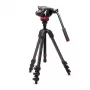 Manfrotto 055 Carbon Fiber Video-Stativ-System mit 502AH Fluidkopf