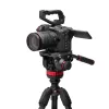 Manfrotto 055 Carbon Fiber Video-Stativ-System mit 502AH Fluidkopf