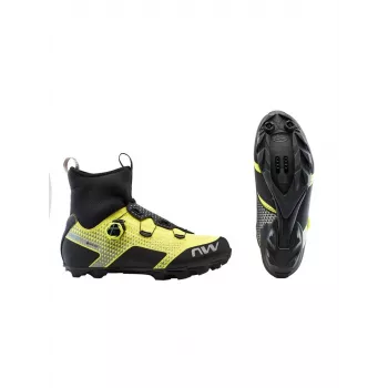 Northwave Celsius XC Winter-MTB-Schuhe Schwarz/Gelb Fluoreszierend