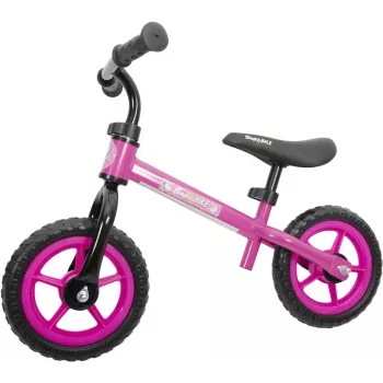 Balance-Fahrrad 10 Pink - Ultraleichtes Kinderfahrrad mit pannensicheren EVA-Reifen, verstellbarem Sattel und Lenker, 18 Monate-5 Jahre, max. 25 kg