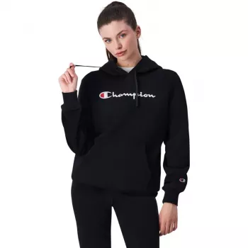 Champion Damen Kapuzenpullover, Schwarz 117529 KK001, Größe L