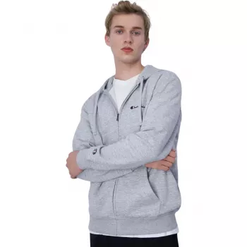 Herren Champion Full Zip Hoodie Grau Melange 220260 EM021 M