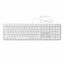 Satechi Slim LX3 Kabelgebundene Tastatur mit Hintergrundbeleuchtung und Nummernblock, USB-C/USB-A, Mac/Windows-Modusumschalter, Silber