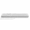 Satechi Slim LX3 Kabelgebundene Tastatur mit Hintergrundbeleuchtung und Nummernblock, USB-C/USB-A, Mac/Windows-Modusumschalter, Silber