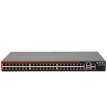 Opengear CM8148-10G 48-Port Smart Console Server mit Dual 10GbE SFP+ und Dual Gigabit Ethernet, ARM Cortex-A9 1.6GHz, 2GB RAM, 16GB eMMC, Dual AC, 1U Rackmount
