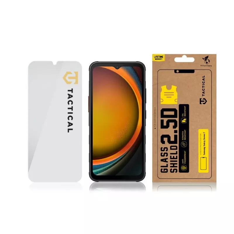 Tactical Glass Shield 2.5D Panzerglas-Displayschutz für Samsung Galaxy XCover 7, klar
