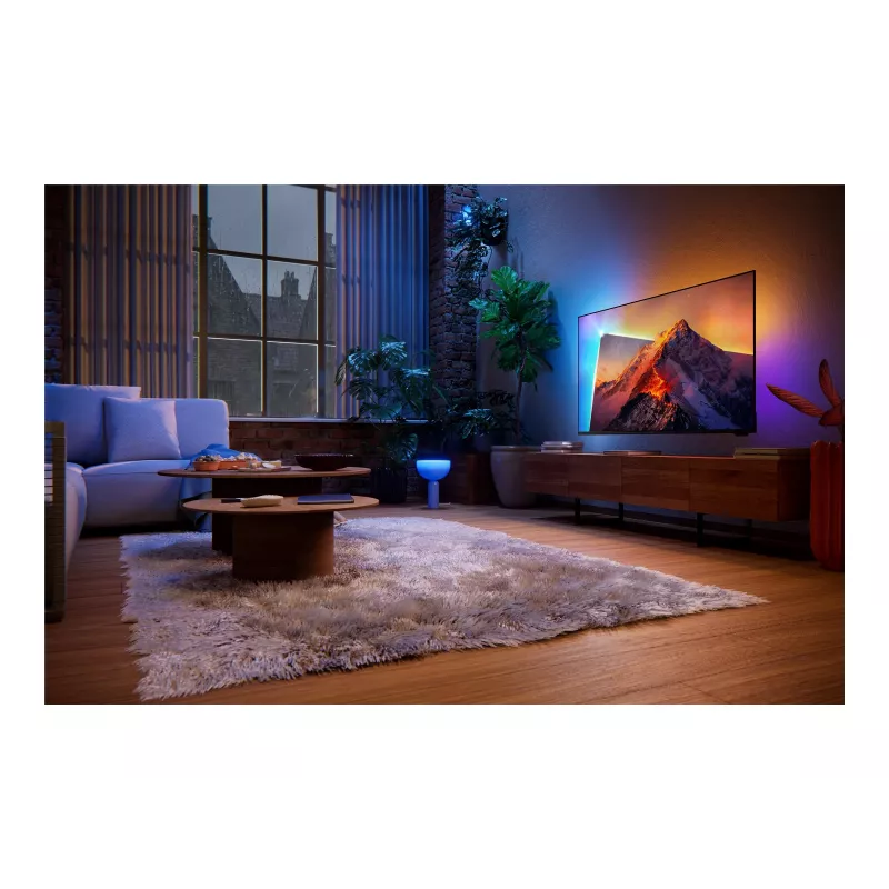 Philips 50PQS8611/12 50-Zoll-QLED-4K-Smart-TV, TITAN OS, Ambilight