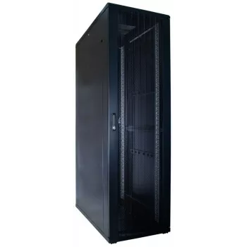 DSIT 42U 19 inch Server-Rack-Schrank mit perforierter Fronttür, 600x1200x2000 mm, Schwarz