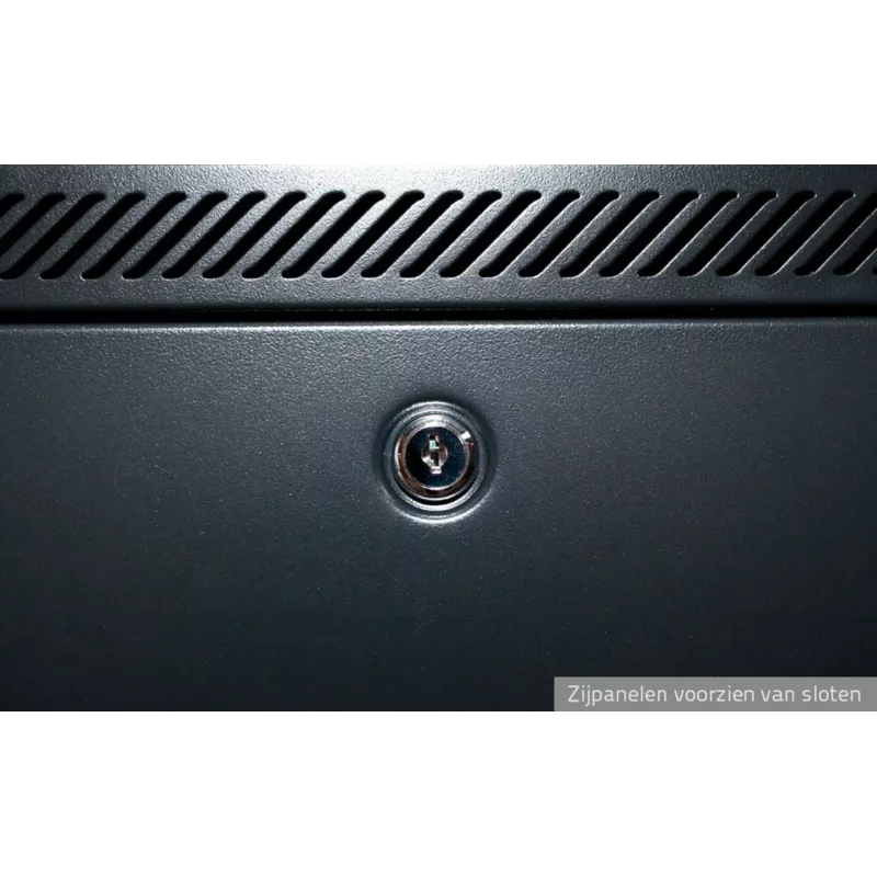 DSIT 42U 19 inch Server-Rack-Schrank mit perforierter Fronttür, 600x1200x2000 mm, Schwarz