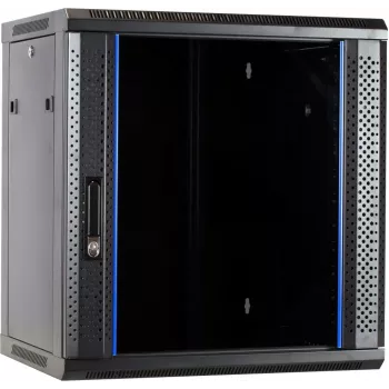 DSIT 12U Wandmontage-Serverschrank mit Glastür 600x450x634 mm