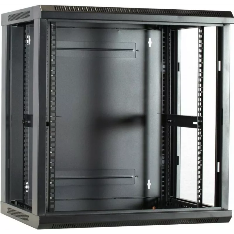 DSIT 12U Wandmontage-Serverschrank mit Glastür 600x450x634 mm