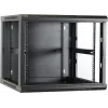 DSIT DS6609 9U Wandmontage-Serverschrank mit Glastür, 600x600x501 mm, Schwarz