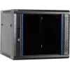 DSIT DS6609 9U Wandmontage-Serverschrank mit Glastür, 600x600x501 mm, Schwarz