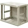 DSIT 12U reversibler Wandmontage-Server-Schrank mit Glastür, Weiß, 600x600x635 mm