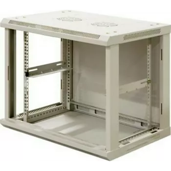 DSIT 12U reversibler Wandmontage-Server-Schrank mit Glastür, Weiß, 600x600x635 mm