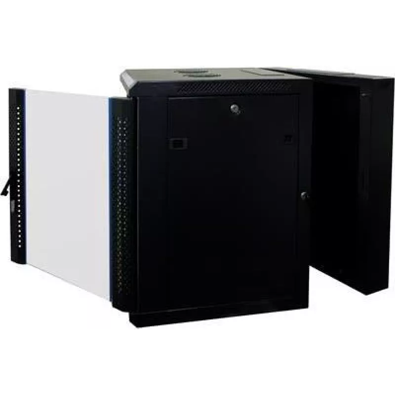 DSIT 12U reversibler Wandmontage-Server-Schrank mit Glastür, Weiß, 600x600x635 mm