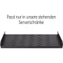 DSIT DS-FH60 1U feste Konsolenablage für 600 mm tiefe Server-Racks, Schwarz
