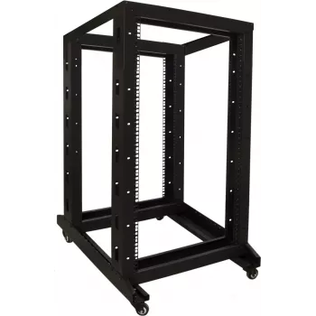 DSIT 22U 19 inch freistehender Server-Rack-Schrank auf Rollen, 600x800x1200 mm, unmontiert, schwarz