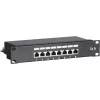 DSIT DS-10Patch5-8FTP 10-Zoll 8-Port FTP CAT 5e Patchpanel, 1U Rack-Montage, geschirmt RJ45, LSA+ IDC, Schwarz