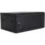 DSIT DS6404 4U Wandmontage-Serverschrank mit Glastür, 600x450x280 mm, Schwarz