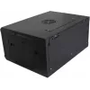 DSIT DS6404 4U Wandmontage-Serverschrank mit Glastür, 600x450x280 mm, Schwarz
