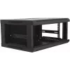 DSIT DS6404 4U Wandmontage-Serverschrank mit Glastür, 600x450x280 mm, Schwarz