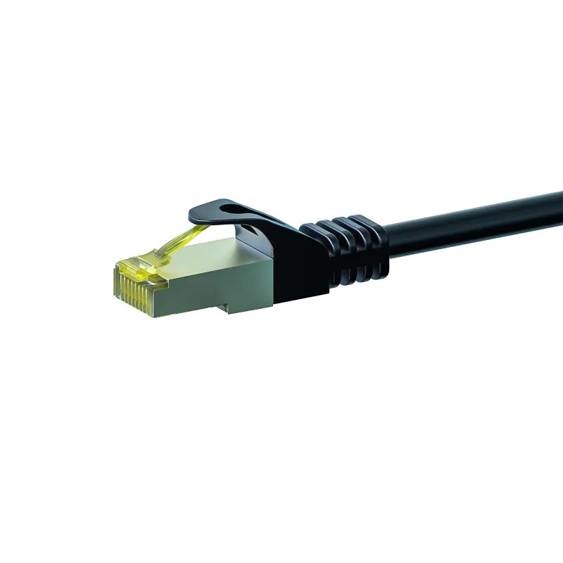 DSIT Cat.7 S/FTP PiMF RJ45 Netzwerk-Patchkabel, 3m, Schwarz