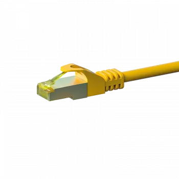 DSIT Cat.7 S/FTP PiMF RJ45 Netzwerkkabel, 3m, Gelb - 10Gbps, 600MHz, PoE++
