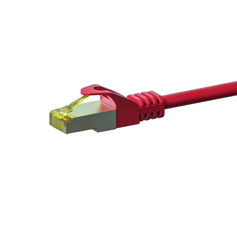 DSIT Cat.7 S/FTP PiMF Netzwerkkabel RJ45 - 7,5 m Rot