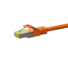 DSIT Cat.7 S/FTP (PiMF) RJ45 Netzwerk-Patchkabel, Orange, 7,5 m