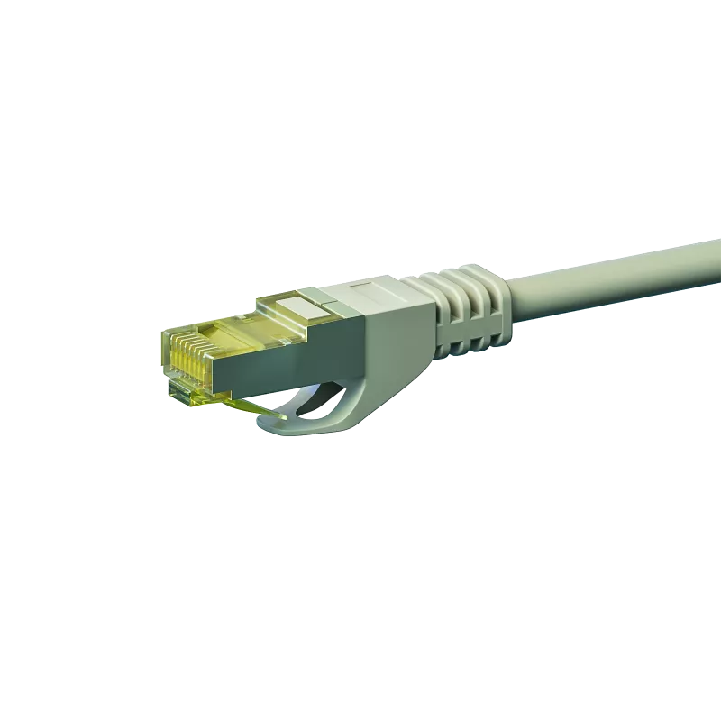 DSIT Cat.7 S/FTP (PiMF) RJ45 Netzwerk-Patchkabel, Grau, 10m (DC-71-100)
