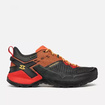 Garmont 9.81 Onyx GTX Herren-Wanderschuhe - Raven Black/Firecracker Orange