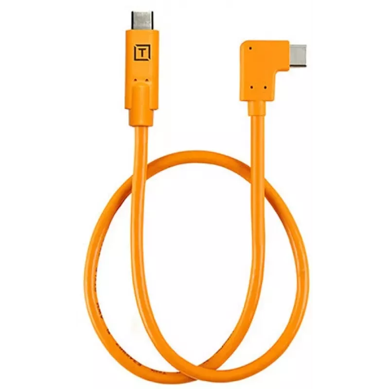 Gewinkeltes USB-C-auf-USB-C-Tethering-Kabel Tether Tools TetherPro 50 cm, Orange (CUCRTC1-ORG)