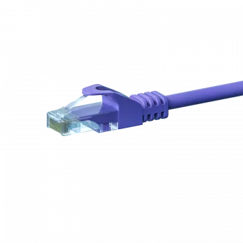 DSIT CAT5e U/UTP Ethernet-Patchkabel, 0,25 m, Violett, 100% Kupfer, RJ45, Gigabit