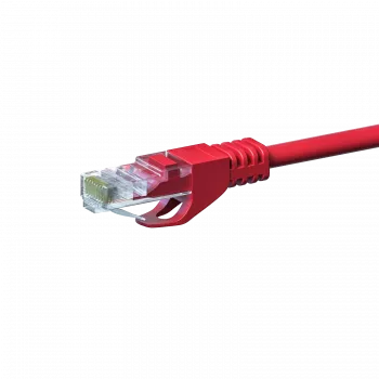 DSIT CAT 5e U/UTP Netzwerkkabel, 3m, Rot, CCA, RJ45