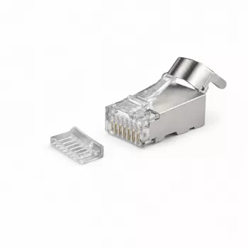 DSIT SFTP RJ45 CAT6a Netzwerkstecker für Litzenleiter (Massivleiter) - 10 Stück